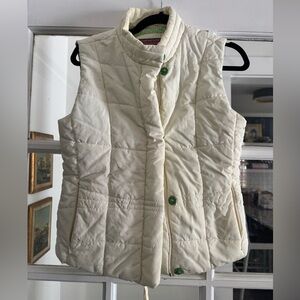 Vineyard Vines Women's Ivory Quilted Vest